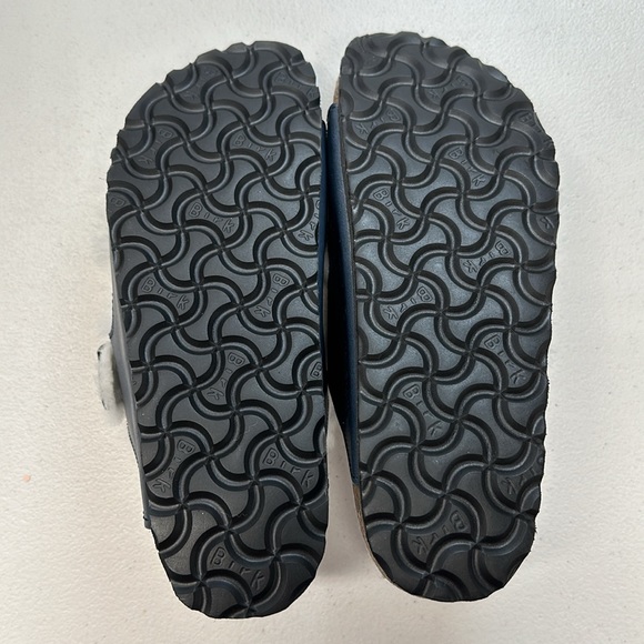 Birkenstock Arizona Shearling Oiled Leather Navy - Picture 2 of 6